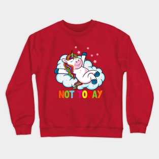 Lazy Unicorn Day Crewneck Sweatshirt